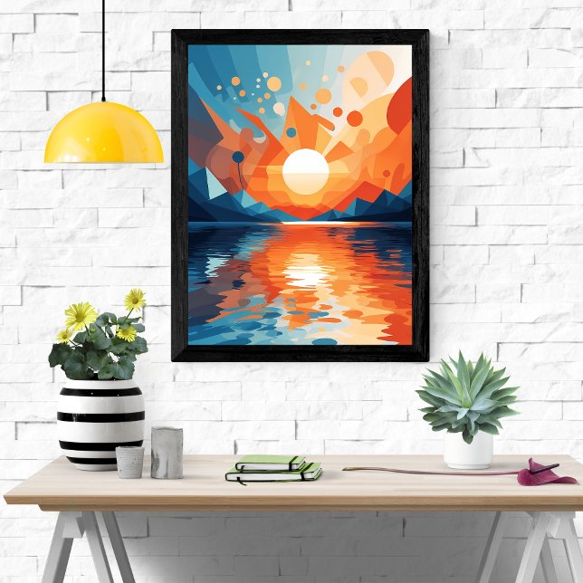Poster Serenidade Geométrica por Sol (Criador carregado)