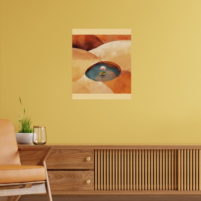 Poster Serenidade Interior – Arte Abstrata de Meditação c (Sala de Estar 2)