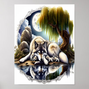 Poster Serenidade Ligada A Lobo Desmoronante 12x16
