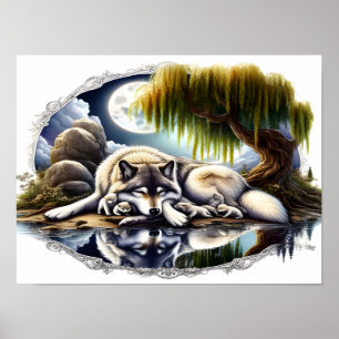Poster Serenidade Ligada A Lobo Desmoronante 16x12