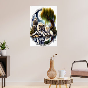 Poster Serenidade Ligada A Lobo Desmoronante 24x36