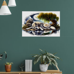 Poster Serenidade Ligada A Lobo Desmoronante 36x24