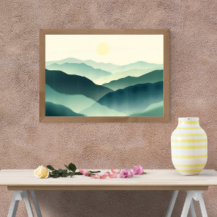 Poster Serenidade Majestosa da Montanha