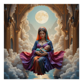 Pôster Serenidade Noturna Árabe