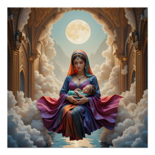 Pôster Serenidade Noturna Árabe