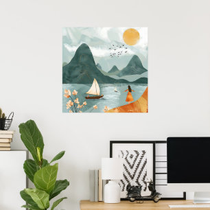 Poster Serenidade pelo mar