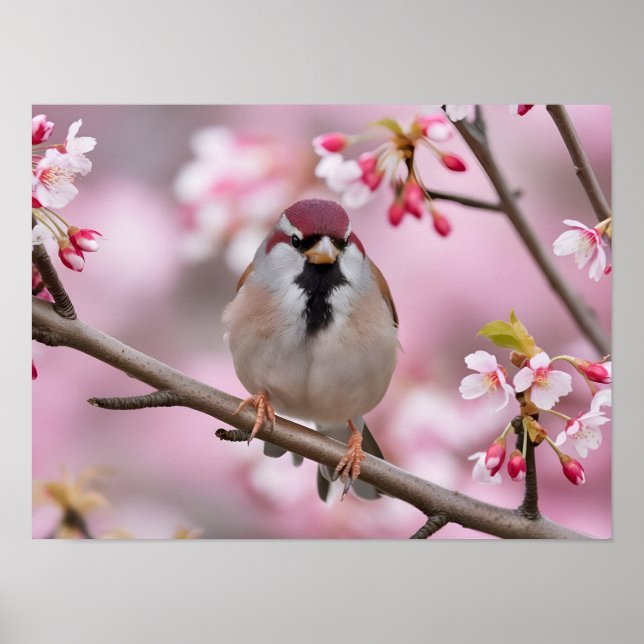Poster Serenidade Springtime: Sparrow Bonito (Frente)