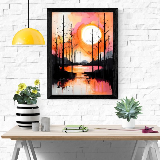 Poster Serenidade Sunset (Criador carregado)