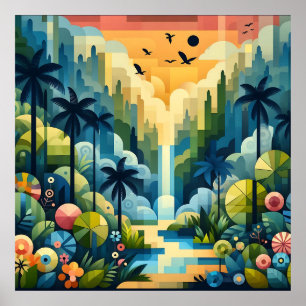 Poster Serenidade tropical