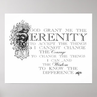 Pôster Serenity Prayer