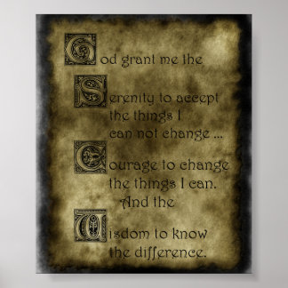 Pôster Serenity Prayer
