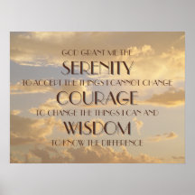 Serenity Prayer Glowity Sky
