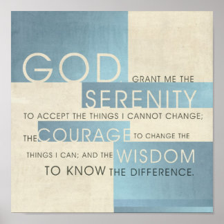 Pôster Serenity Prayer II