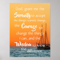 Serenity Prayer Inspiration Ocean Náutico