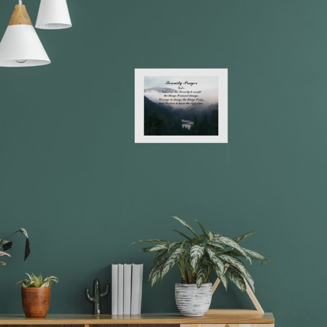 Poster Serenity Prayer River Valley Fotografia (Sala de Estar 1)