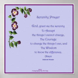 Pôster Serenity Prayer Short