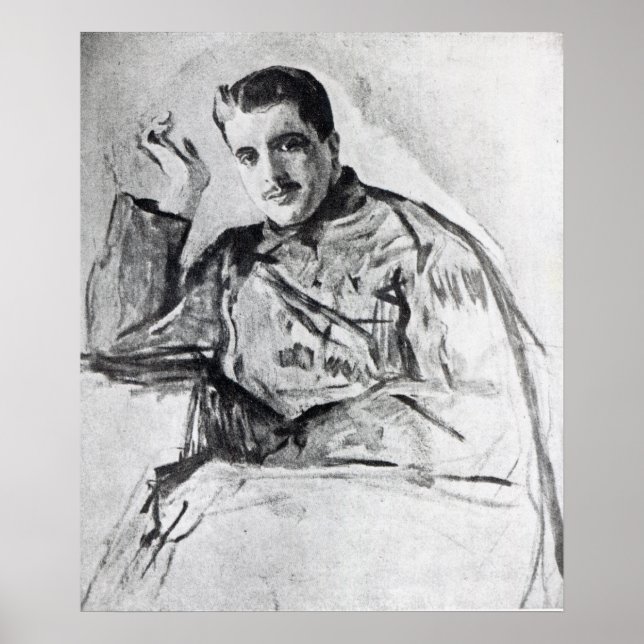 Pôster Serge Diaghilev, 1904 (Frente)