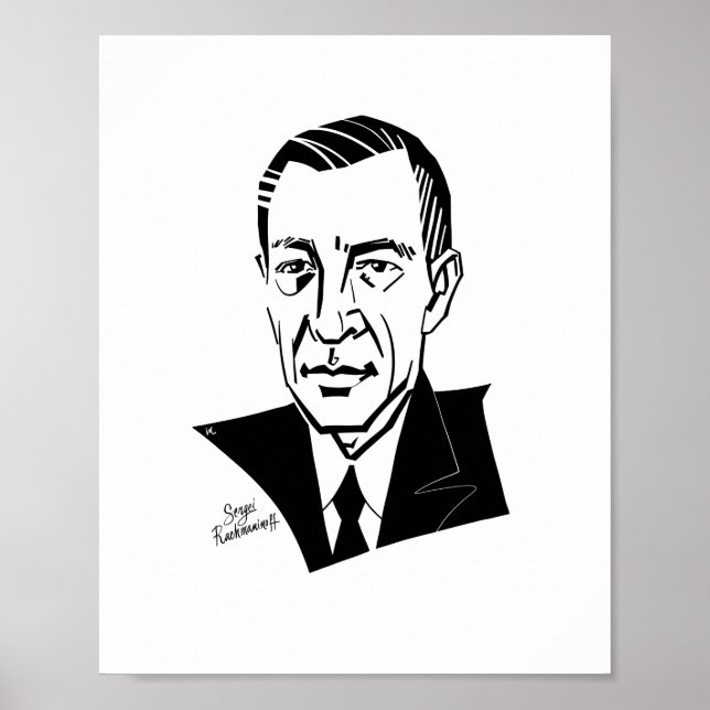 Poster Sergei Rachmaninoff (Frente)