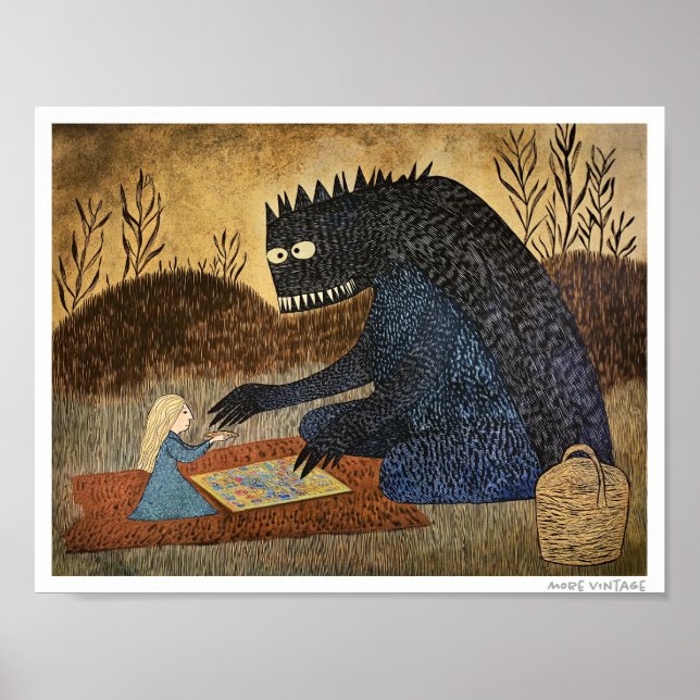 POSTER SERIADO CAPRICHO! MENINA E MONSTRO JOGAM JOGOS DE  (Frente)