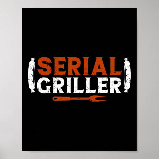 Poster Serial Griller Dia de os pais Funny Griling Bb (Frente)