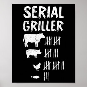 Poster Serial Griller Dia de os pais Funny Griling Bb