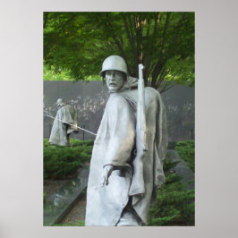 Poster Série de Memoriais de Veteranos da Guerra da Corei