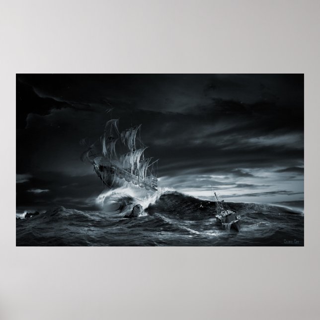 Pôster Série de naves fantasmas: A nona onda (Frente)