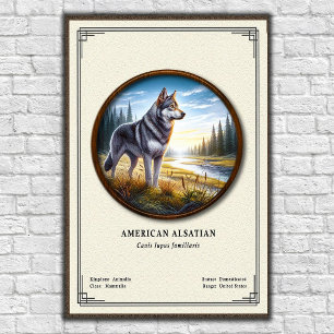 Poster Série de Zoologia Alsaciana Americana