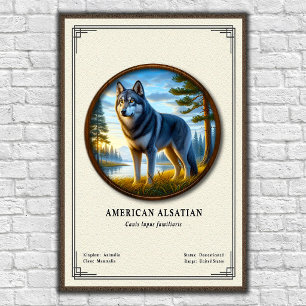 Poster Série de Zoologia Alsaciana Americana