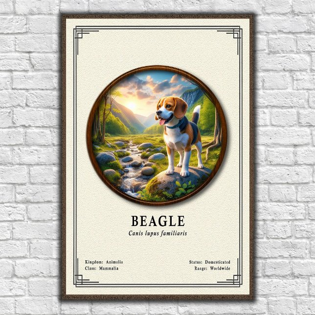 Poster Série de Zoologia Beagle (Criador carregado)