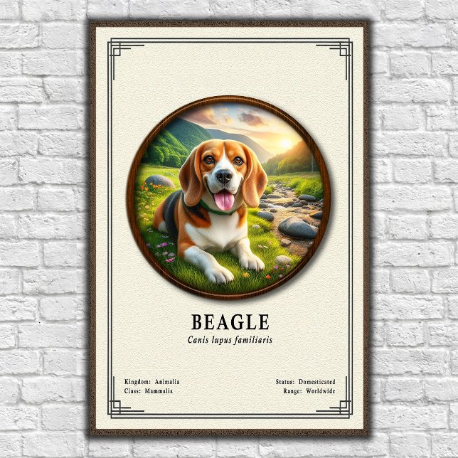 Poster Série de Zoologia do Beagle (Criador carregado)