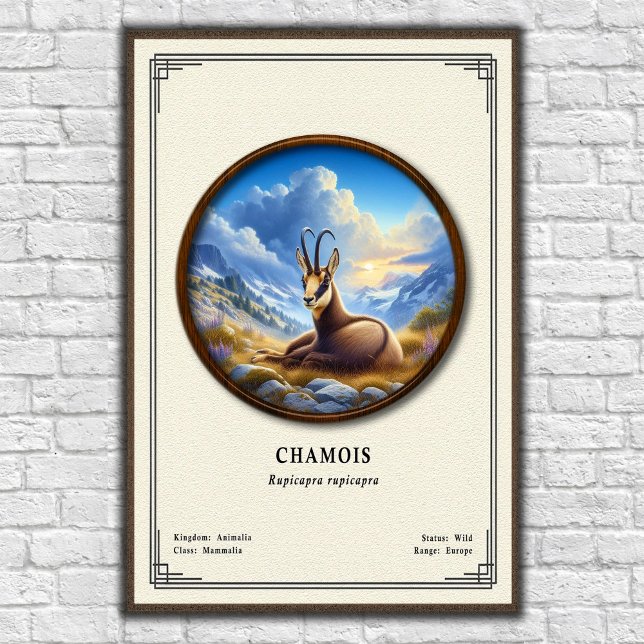Poster Série de Zoologia do Camurça (Criador carregado)