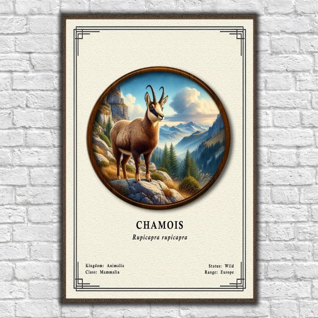 Poster Série de Zoologia do Camurça (Criador carregado)