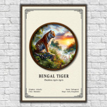 Série de Zoologia do Tigre de Bengala