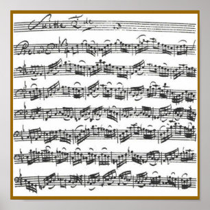 Pôster Série do violoncelo de Bach