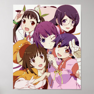 Poster Série Monogatari - Grupo