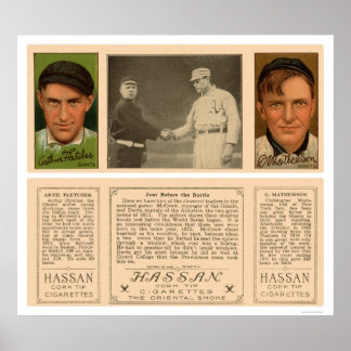 Pôster Série Mundial de Gigantes McGraw Baseball 1912