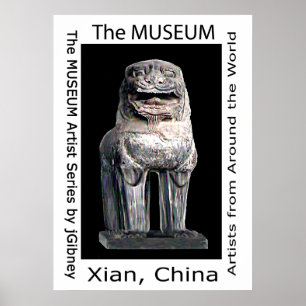 Pôster Série MUSEUM Artist de jGibney Stone Lion
