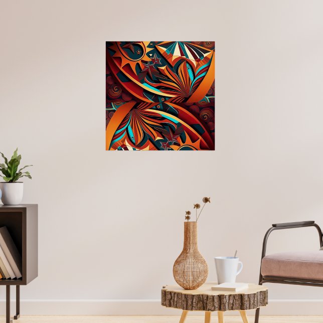 Poster Série RokcloneDesigns 2024 Art Intelligence Aliení (Sala de Estar 3)