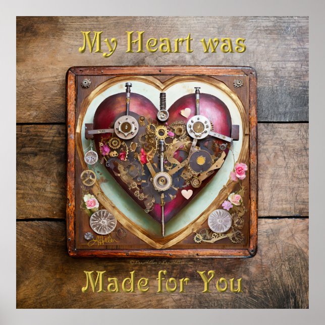 Poster Série Steampunk Coração Vermelho Buff (Frente)