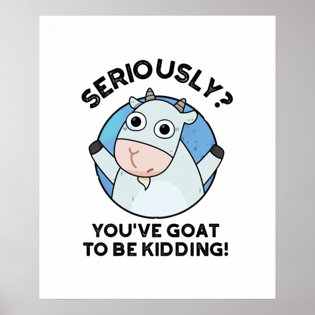 Poster Sério, você vai estar brincando com o Animal Pun (Frente)