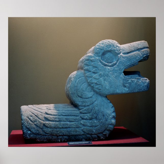 Poster Serpente Plumado, 800-900 AD (Frente)