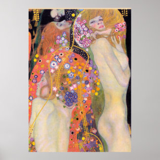 Poster Serpentes de Água, Gustav Klimt