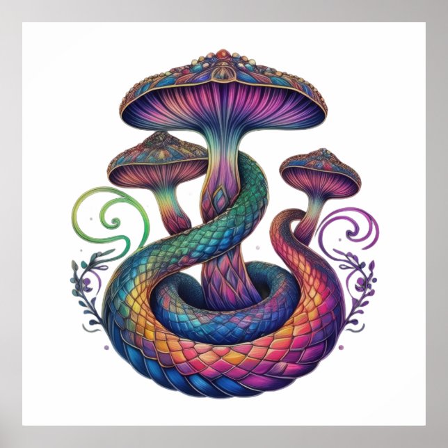 Poster Serpentine Mushroom Enchantagem (Frente)