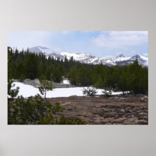 Poster Serra Nevada e neve em Yosemite