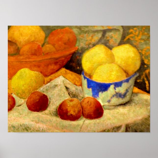 Poster Serusier - Maçãs e Tigela Azul (Frente)