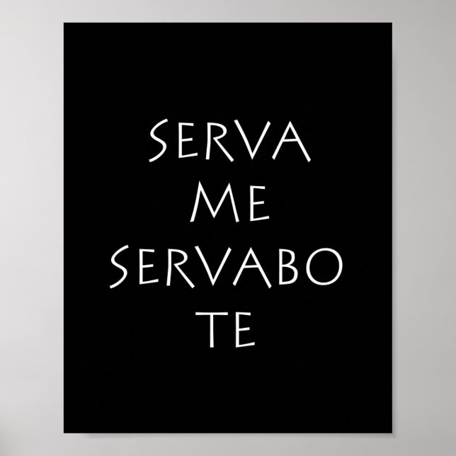 Poster Serva me servabo (Frente)