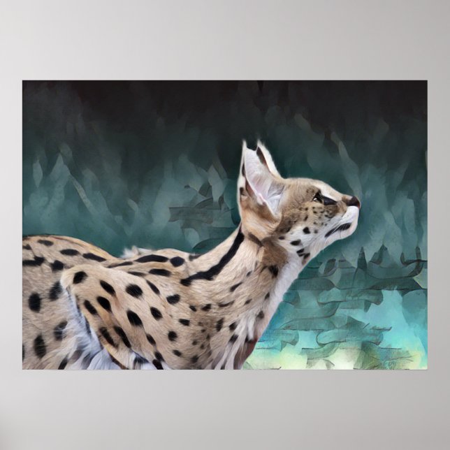 Poster Serval Cat (Frente)