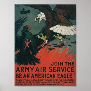 Poster Serviço Aéreo do Exército
