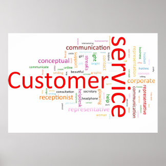 Pôster Serviço de atendimento ao cliente